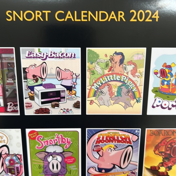 2024 Snort calendar classic toys, wall calendar featuring Snort and classic toys - Picture 3 of 16